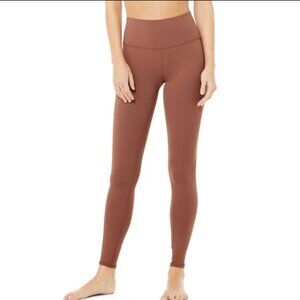 Alo High Waist Airbrush Legging Chestnut / NEW / Small Size